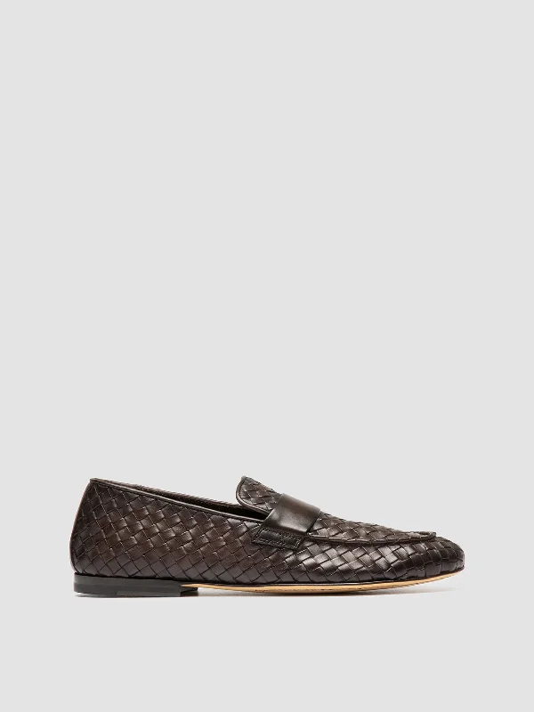 Soft loafers for warm comfort-AIRTO 011 - Brown Leather Loafers