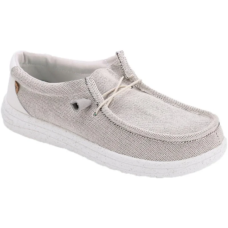 Cushioned athletic shoes for joint comfort-Lamo Mens Paul Canvas Textured Casual And Fashion Sneakers