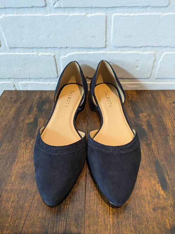 Flats for relaxed day vibes -Shoes Flats By Talbots In Navy, Size: 7