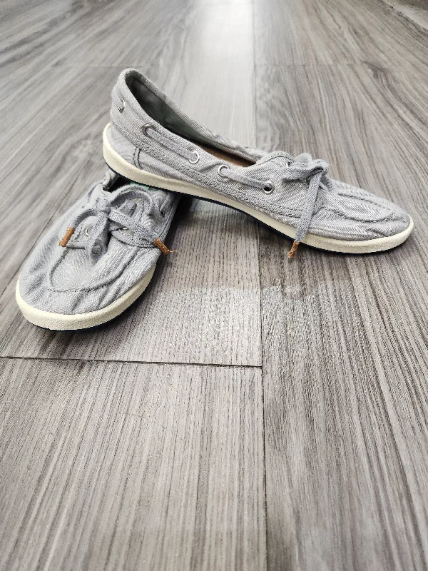 Flats for short weekend trips -Shoes Flats By Sperry In Grey, Size: 6