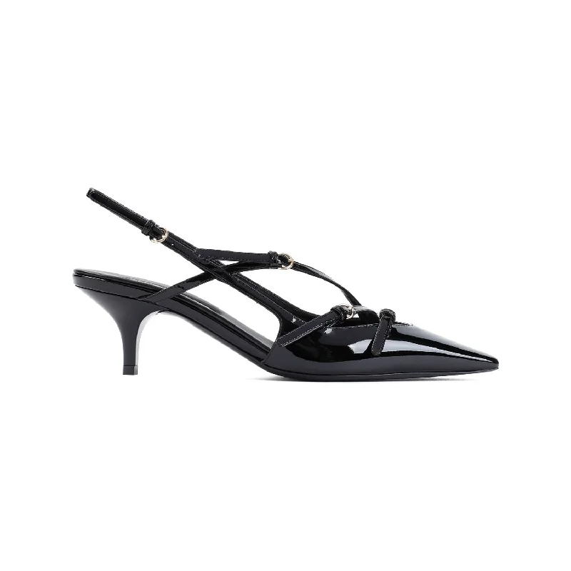 Eco-friendly high heels sustainable -MIU MIU Patent Leather Pumps with 5cm Heel Height