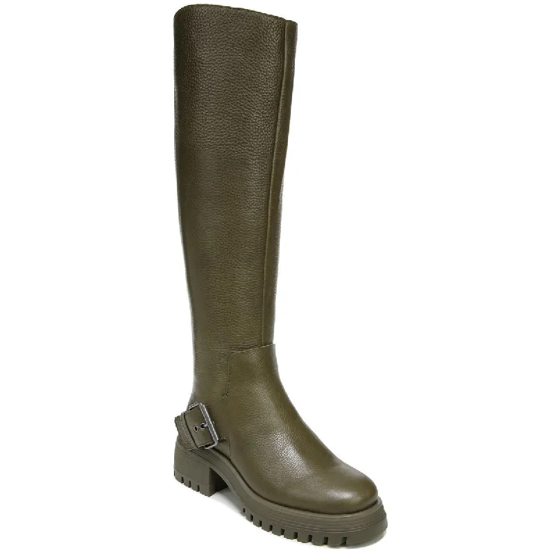 Boots with memory foam insoles -Franco Sarto Womens Julie Leather Zipper Over-The-Knee Boots