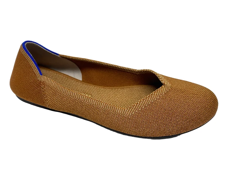 Flats with cutting-edge aesthetics -Brown Shoes Flats Rothys, Size 8.5