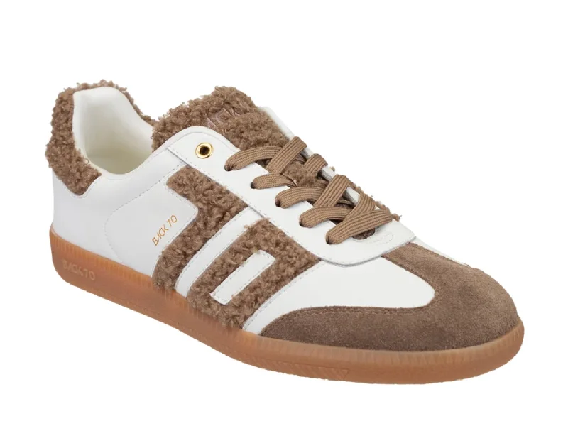 Fashionable athletic shoes for active jogs-BACK 70 - CLOUD in WHITE BROWN Sneakers