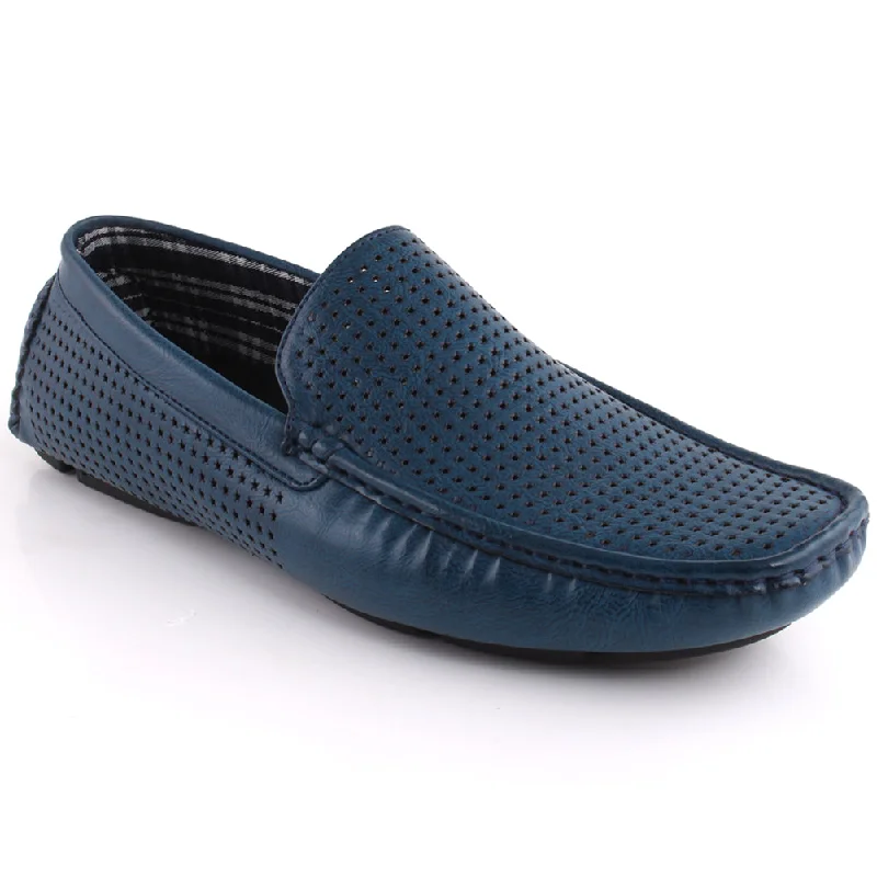 Breathable loafers for cool trips-Men “ARDIER” Perforated Casual Loafers Shoes