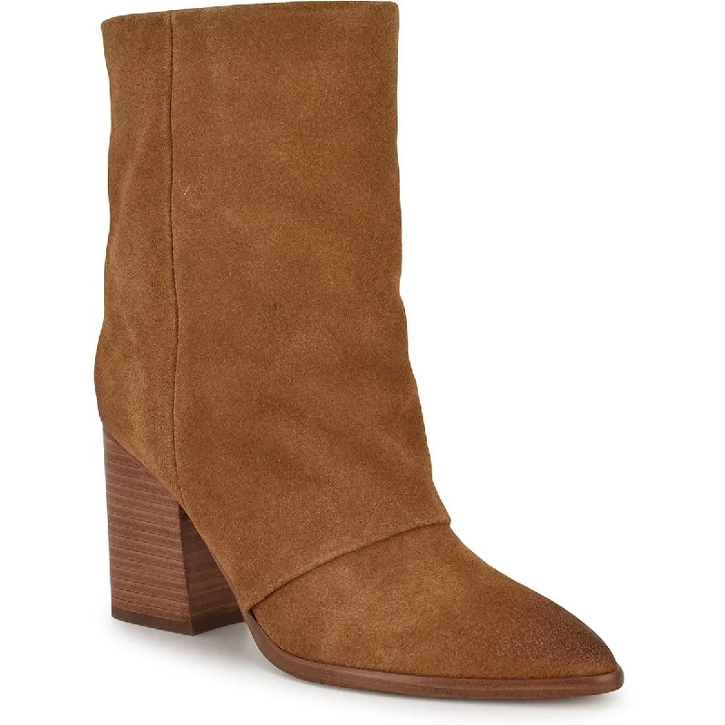 Boots for long frost vibes -Nine West Womens Chaye Suede Solid Mid-Calf Boots