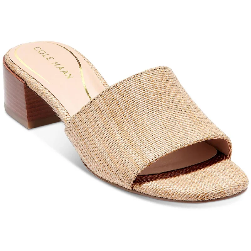 Fashionable sandals for summer nights-Cole Haan Womens Slip On Open Toe Slide Sandals