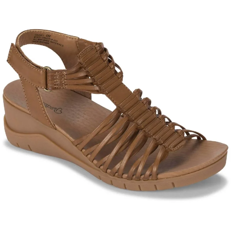 Breathable sandals for light shore trails-Baretraps Womens CAGNEY Faux Leather Adjustable Strappy Sandals