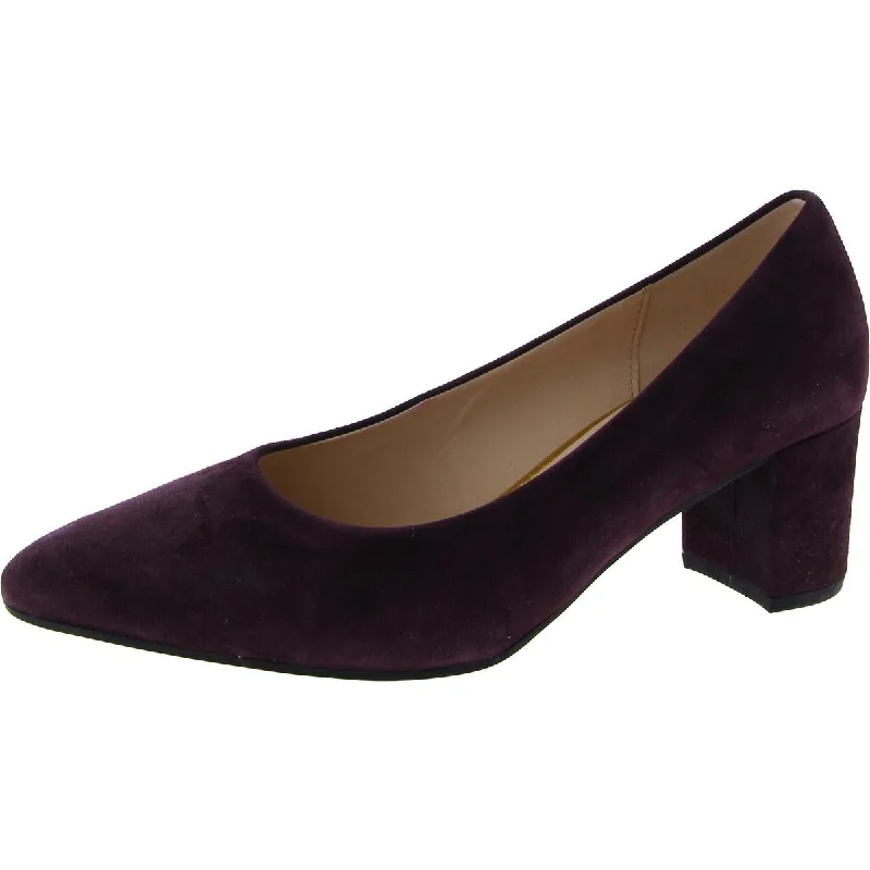 Slip-on high heels for ease -Gabor Womens Suede Dress Pumps