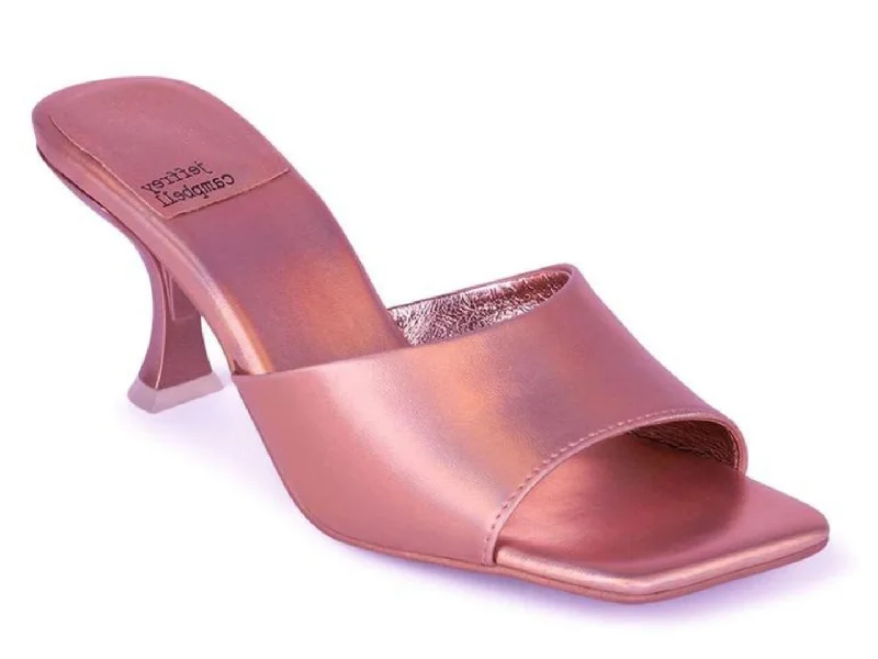 High heels with reinforced heels -Jeffrey Campbell: Mr Big in Rose Metallic