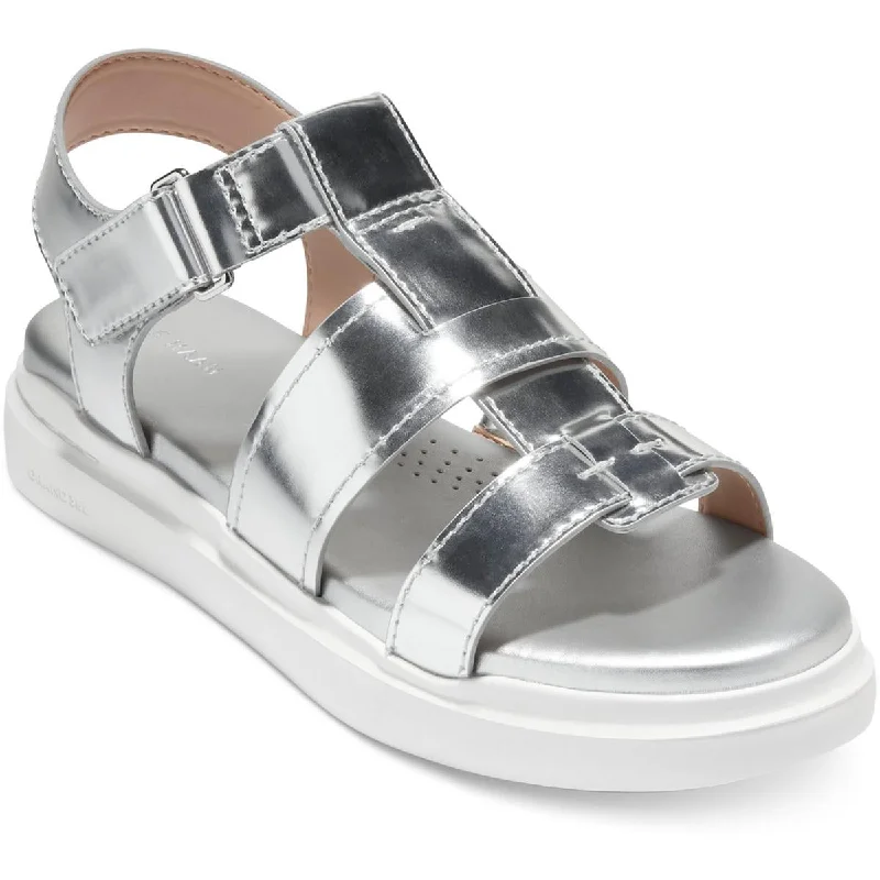 Lightweight sandals for warm seaside trails-Cole Haan Womens Grandpro Rally Fisherman Sandal Metallic Sport Sandals