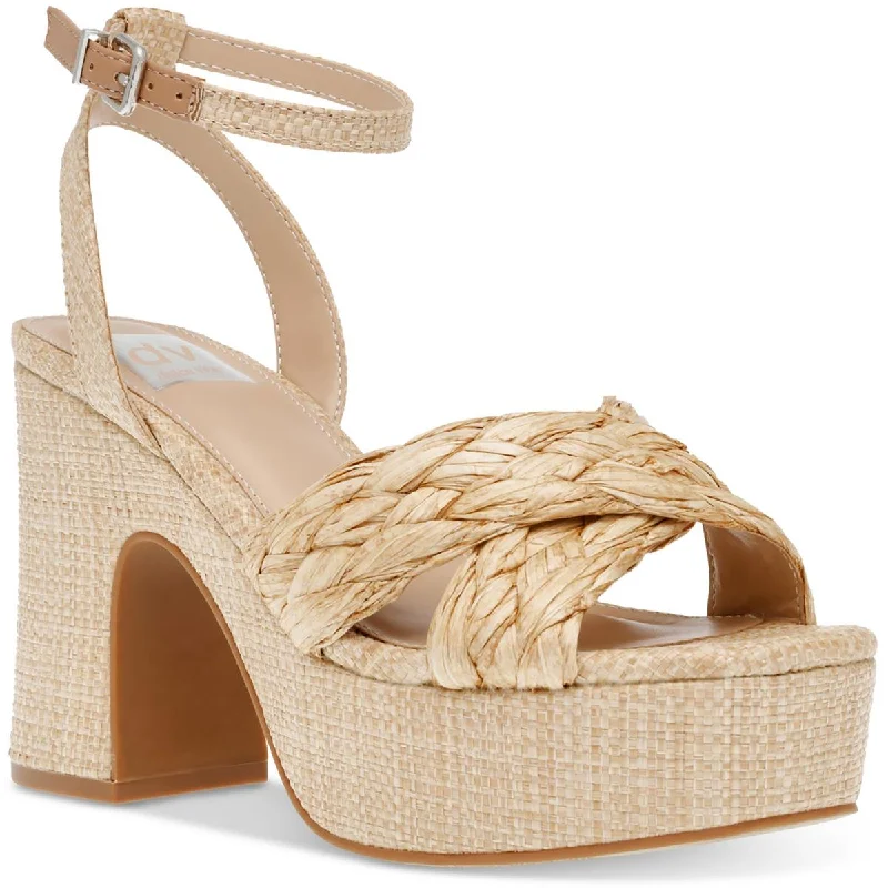 Best sandals for tropical vacations-DV By Dolce Vita Womens Maggie Braided Round Toe Platform Sandals