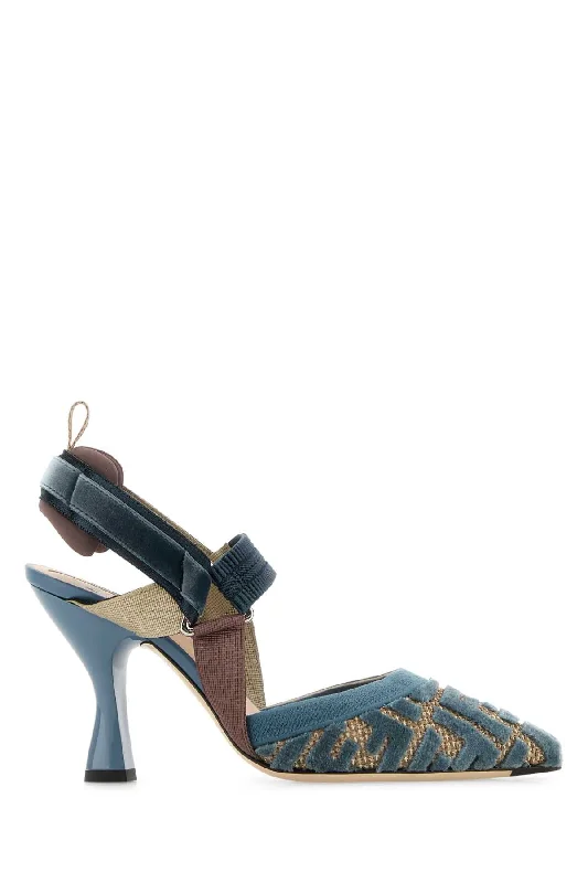 Designer high heels for flair -FENDI Elevated Mini Pumps with 8.5 cm Heel Height