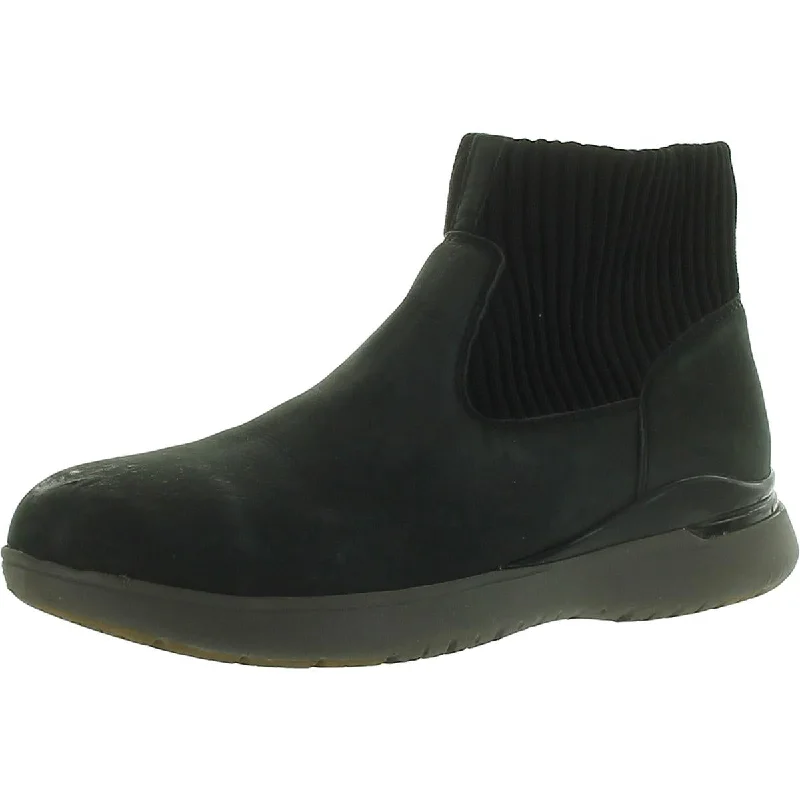 Boots with tough outsole layers -Rockport Works Womens Leather Ankle Work & Safety Boots