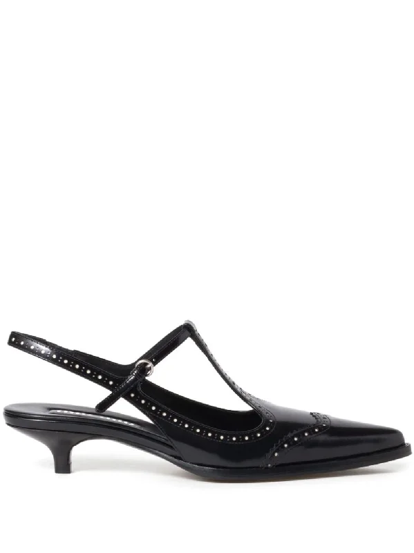 High heels for business dinners -MIU MIU Chic Unslope Pumps for Women