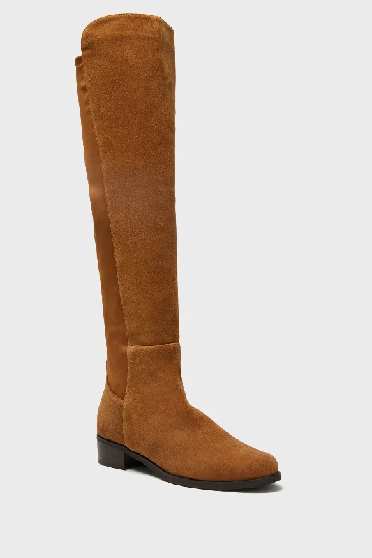 Boots with comfy footbed cushioning -Exclusive Camel Suede Waterproof Velma Boots