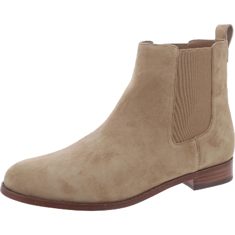 Boots for rainy frost outings -Lauren Ralph Lauren Womens Brylee Suede Ankle Chelsea Boots