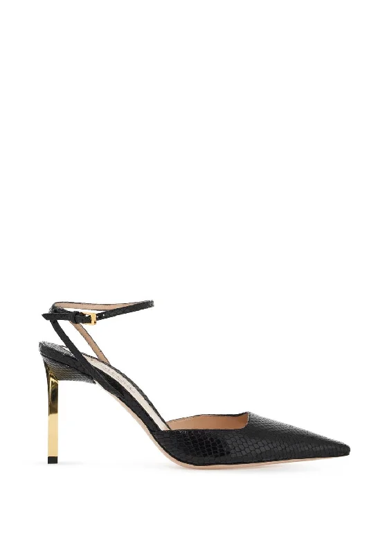 Budget high heels with top reviews -TOM FORD Crocodile-Print Mini Slingback Pumps