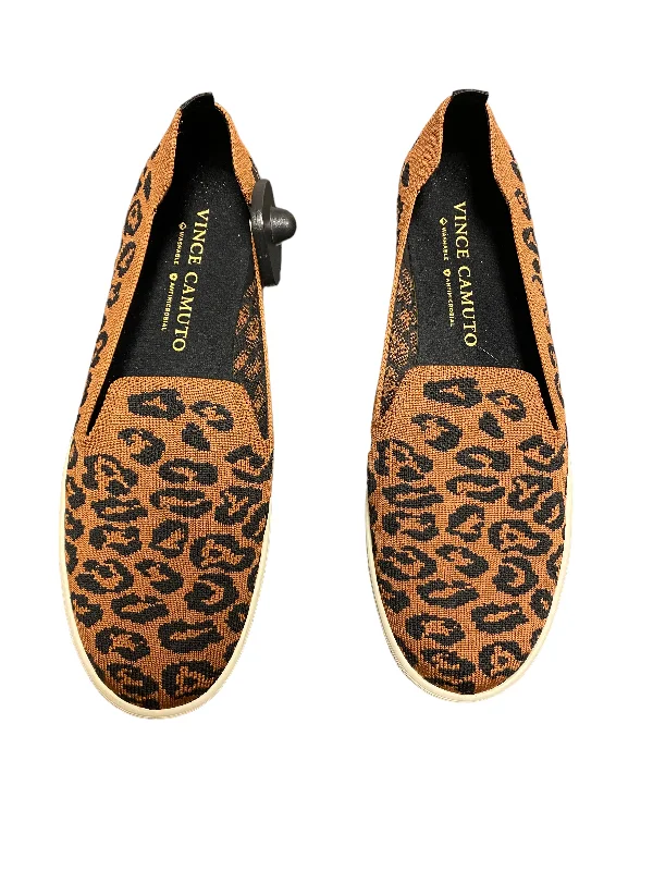 Flats with textured slip-resistant soles -Shoes Flats By Vince Camuto In Animal Print, Size: 9.5