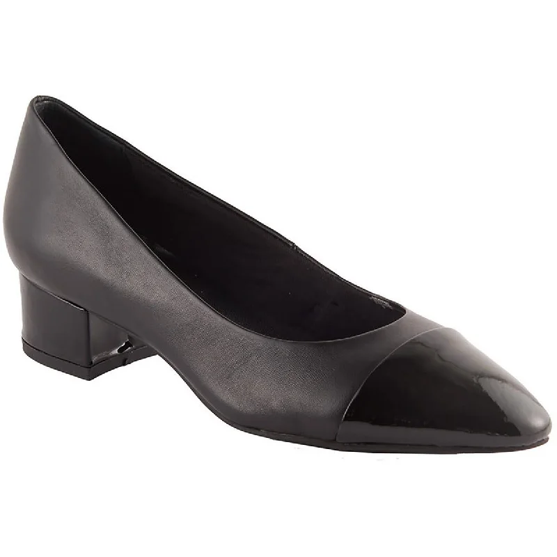 Budget high heels for gift swaps -David Tate Womens Colette Leather Toe Cap Pumps