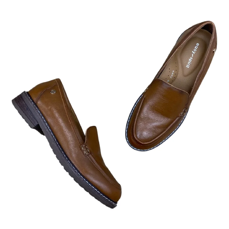 Flats for outdoor day events -Shoes Flats By Easy Spirit In Brown, Size: 5.5