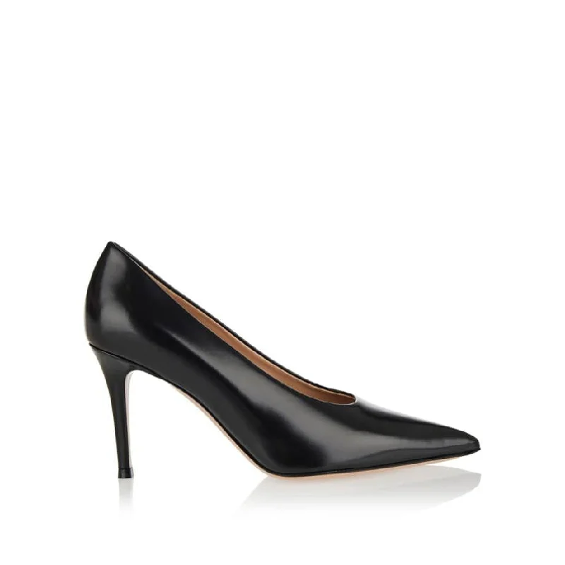 Classic high heels for all seasons -GIANVITO ROSSI Elegant Pointed Toe Pumps with 85MM Heel Height