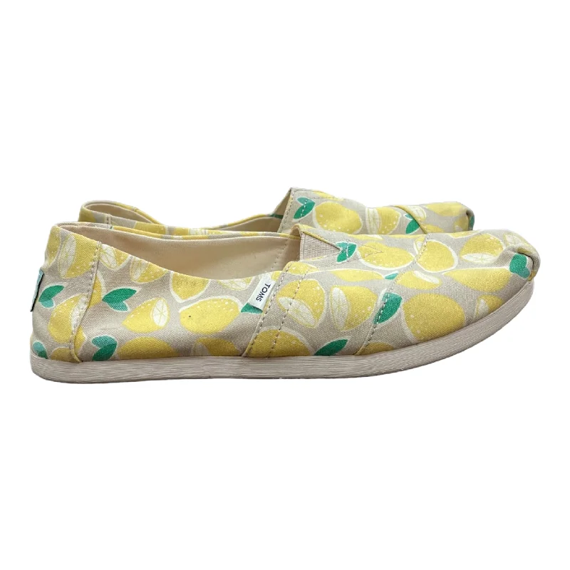 Flats for festive day dinners -Yellow Shoes Flats By Toms, Size: 7