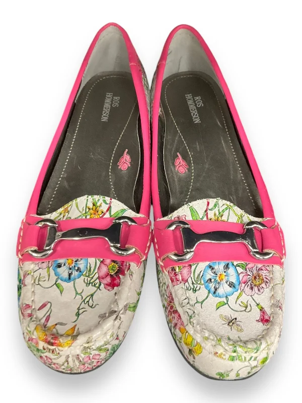 Flats with trendy sole textures -Shoes Flats By Clothes Mentor In Multi-colored, Size: 9.5