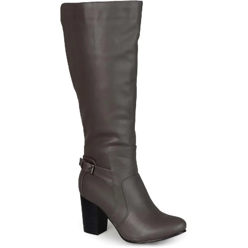 Boots for upbeat winter vibes -Journee Collection Womens CARVER Faux Leather Knee-High Boots