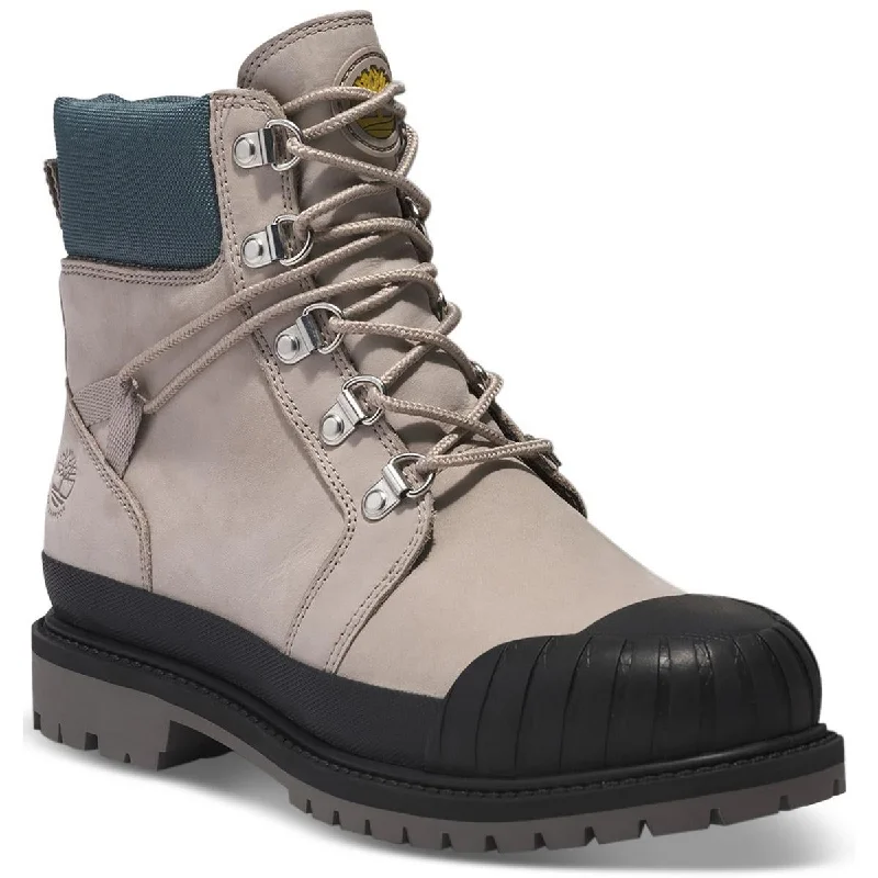 Boots for men with shin ease -Timberland Womens heritage Suede Safety Hiking Boots