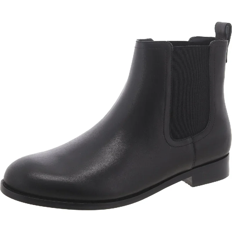 Boots with soft reflective hues -Lauren Ralph Lauren Womens Brylee Leather Ankle Chelsea Boots