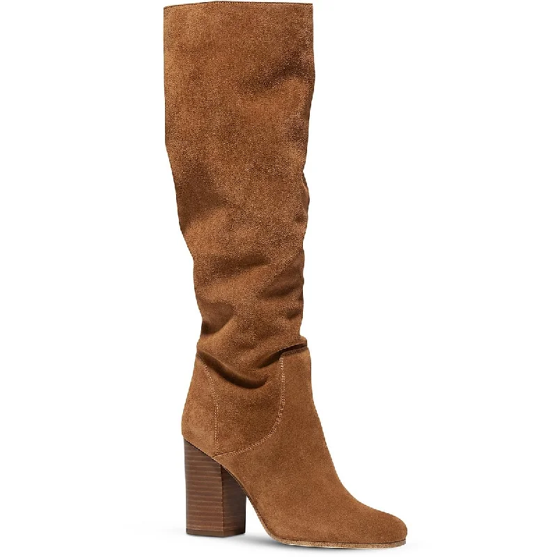 Boots with airy sole structures -MICHAEL Michael Kors Womens Leigh Suede Knee-High Boots