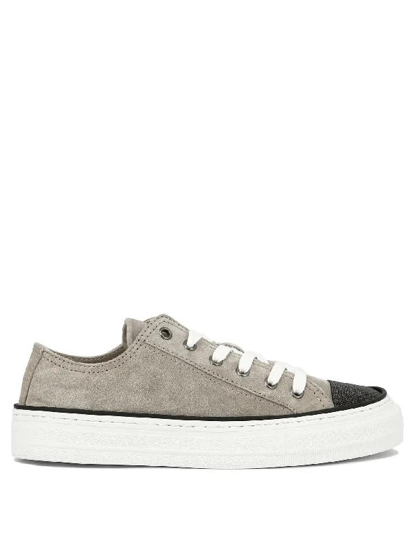 Cushioned athletic shoes for joint support-BRUNELLO CUCINELLI Women's Premium Sneaker