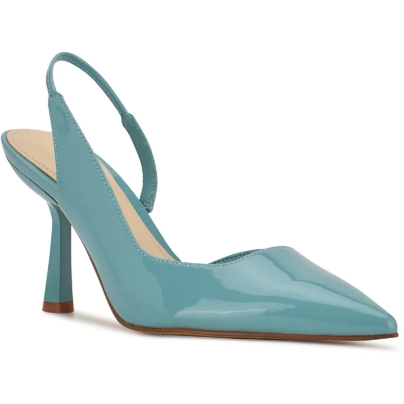 High heels for office cocktails -Nine West Womens Mollie  Pumps Dressy Slingback Heels