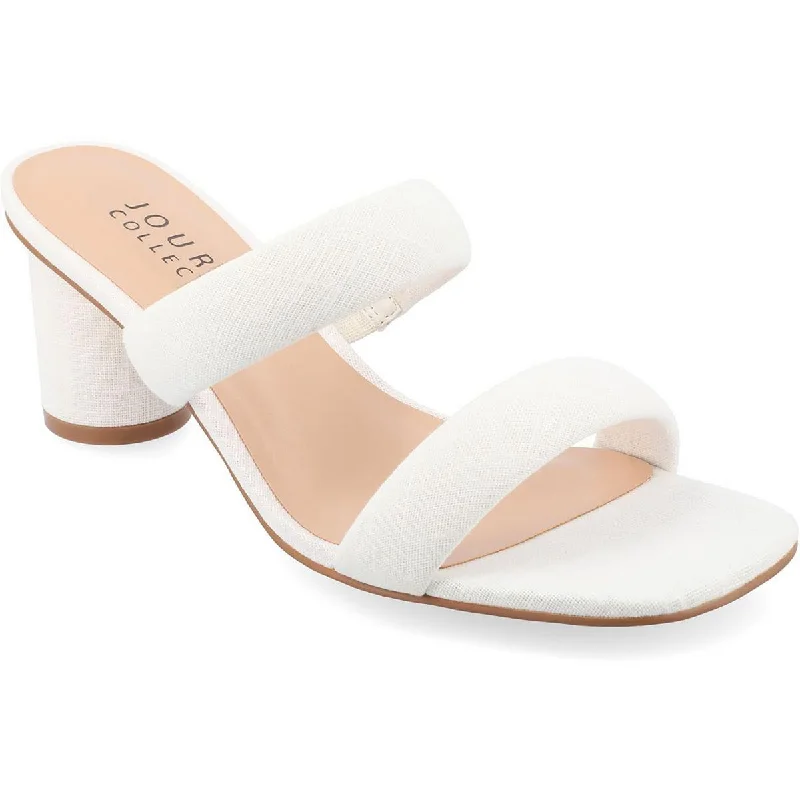 Cushioned sandals for soft seaside nights-Journee Collection Womens ANIKO Slip On Open Toe Mule Sandals