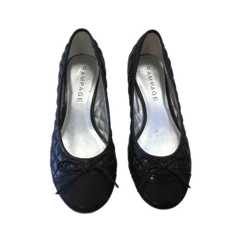 Flats with elegant stitch accents -Shoes Flats By Rampage In Black, Size: 7.5