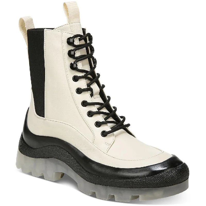 Boots for outdoor snow scenes -Circus by Sam Edelman Womens Bradley Lug Sole Zipper Combat & Lace-up Boots