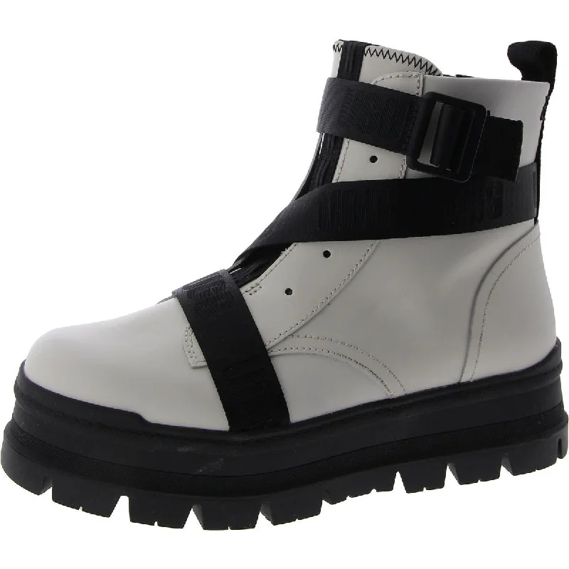 Boots with skid-proof sole designs -Ugg Womens Lug Boot Zip Up Combat & Lace-Up Boots