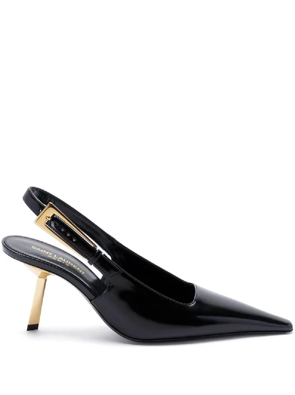 High heels with warm padding -SAINT LAURENT Elegant Heel Pumps 75