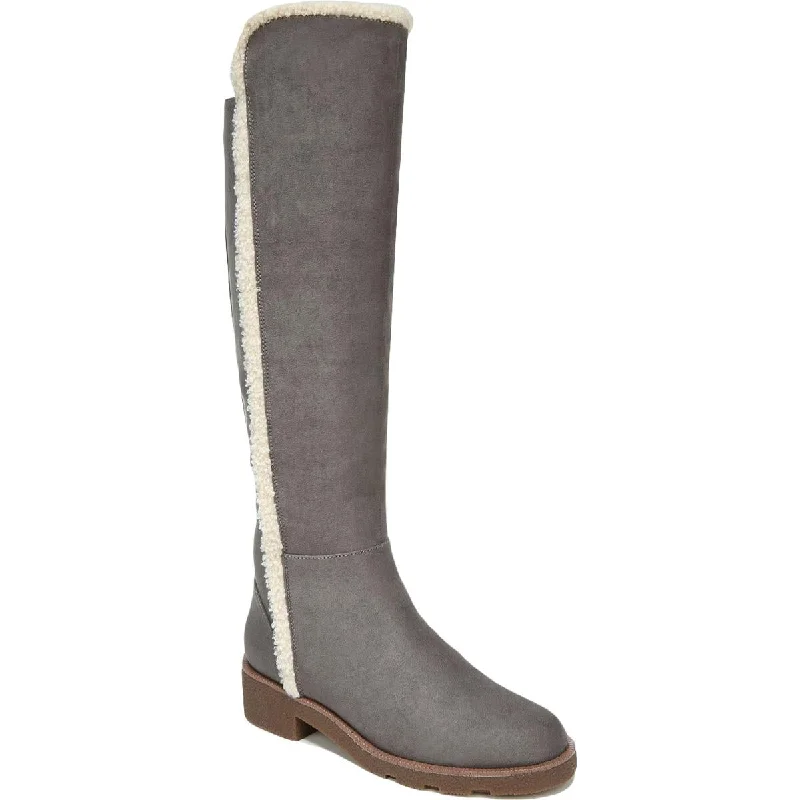 Boots for relaxed lodge nights -Dr. Scholl's Shoes Womens Talia Microsuede Tall Knee-High Boots