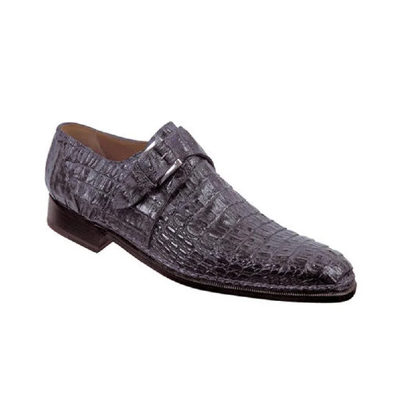 Fashionable loafers for warm style-Mauri Men's Shoes Crocodile Grey Loafers Art 1172 (MA4700)