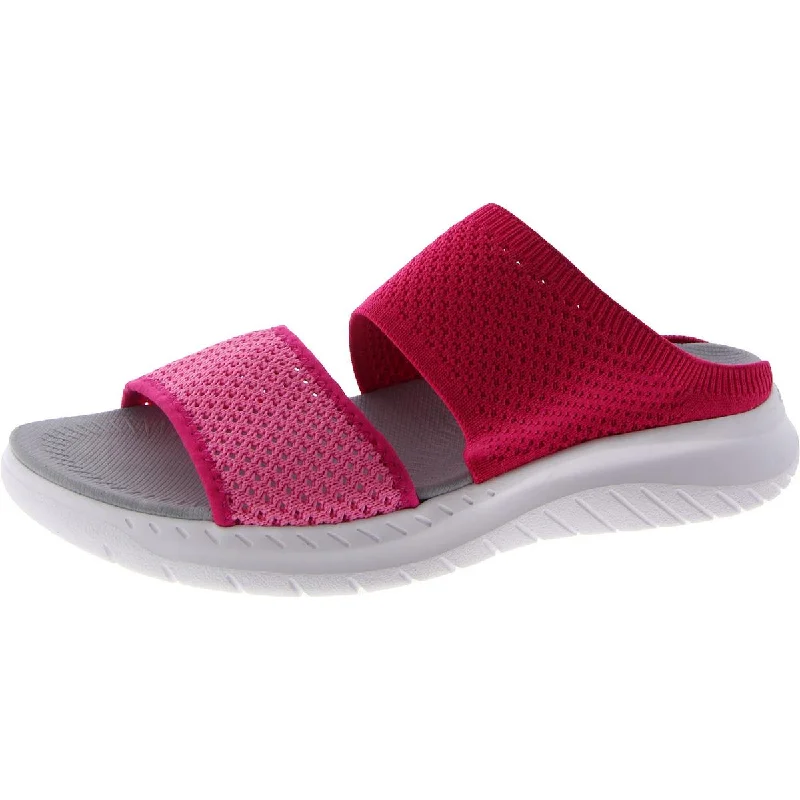 Stylish sandals for evening seaside strolls-Easy Spirit Womens Davera 2 Knit Casual Slide Sandals