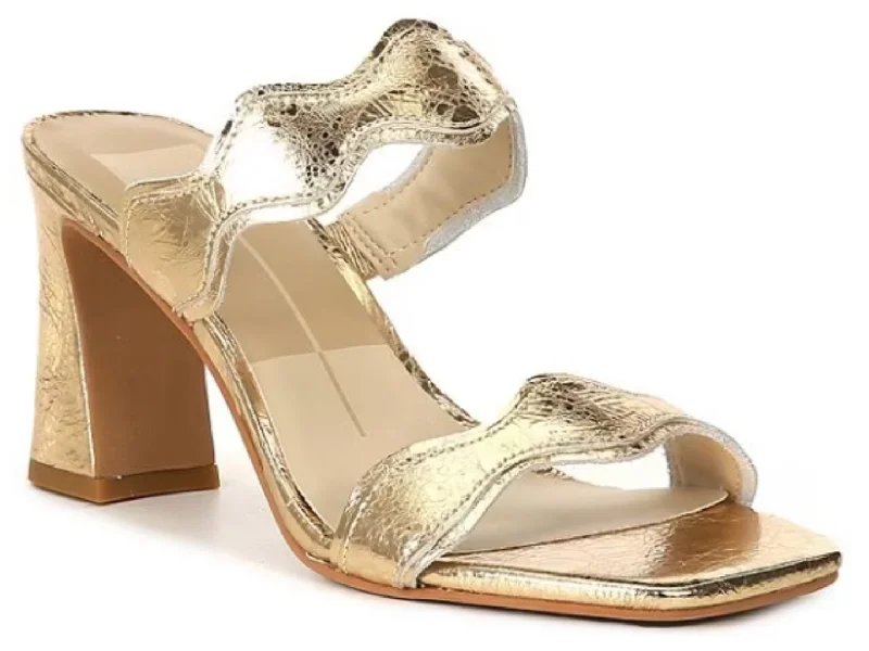 High heels with lightweight foam -Dolce Vita: Ilva in Gold Distressed