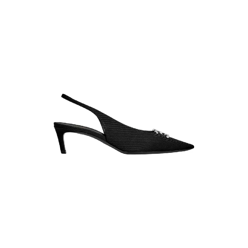 High heels for evening hikes -CELINE Alma Triomphe Ottoman Mini Pumps