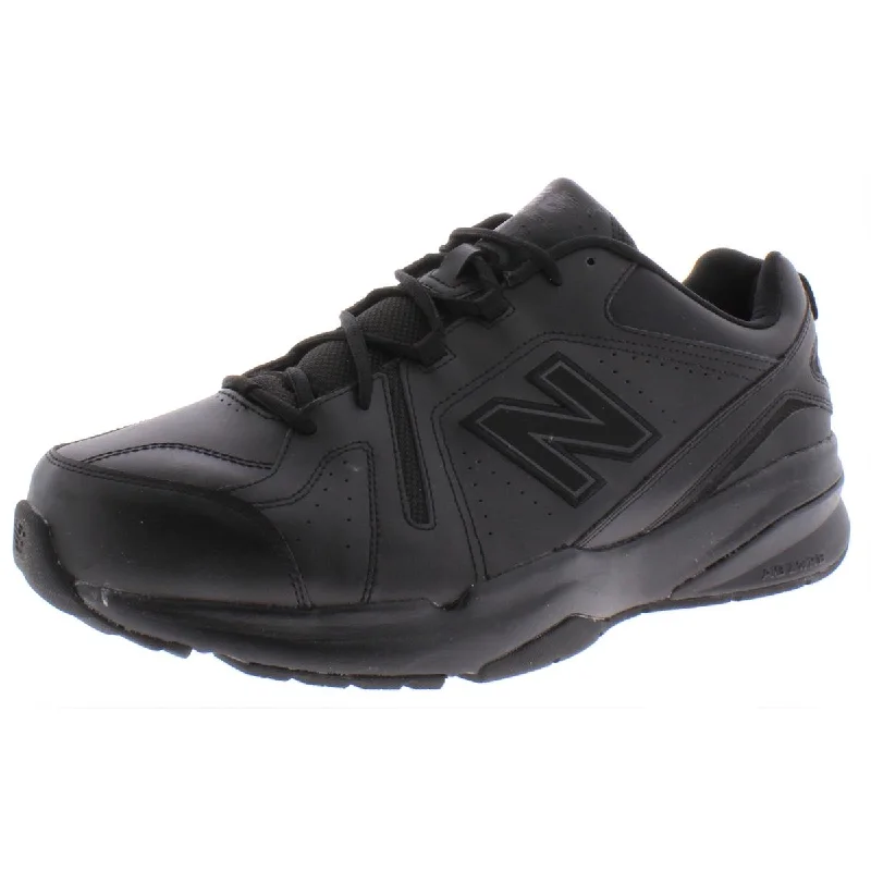 Best athletic shoes for trail jogs-New Balance Men's 608v5 Leather Slip Resistant Cushioned Athletic Sneakers Shoes