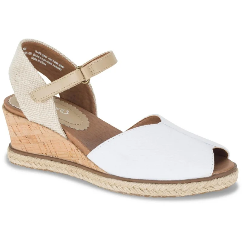 Durable sandals for sandy trails-Baretraps Womens Odetta Textured Slingack Wedge Sandals