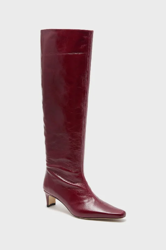 Boots with crisscross strap accents -Pinot Wally Boot