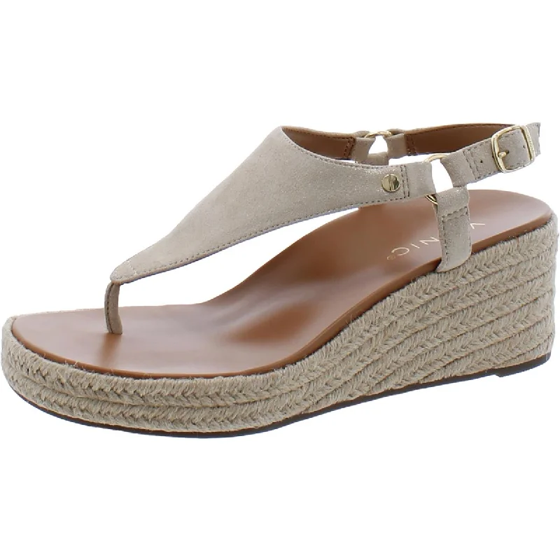 Cushioned sandals for comfy coastal trails-Vionic Womens Kirra Leather Ankle Strap Wedge Sandals