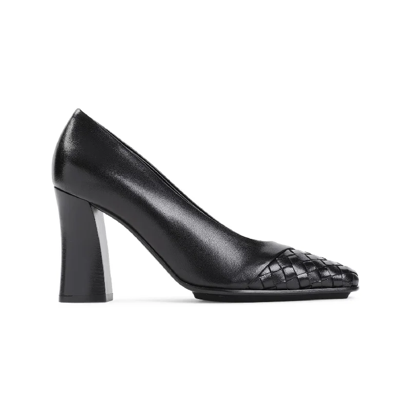 High heels for wide feet fit -BOTTEGA VENETA Sleek Nappa Leather Pumps for Women