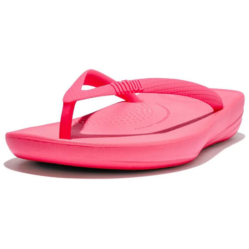 Waterproof sandals for ocean tide hikes-Fitflop Womens IQUSHION OMBRE  Thong Sandals